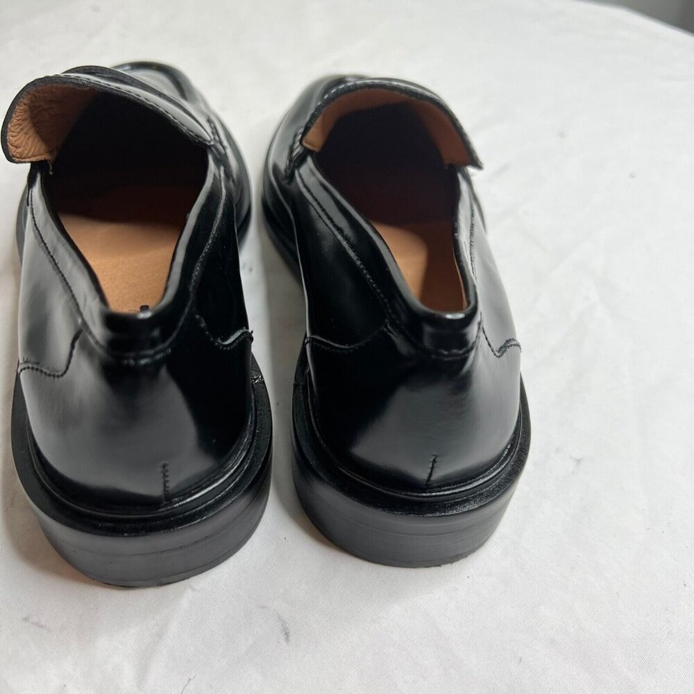 Madewell $158 Womens The Vernon Loafer in Black Leather Size 8 NM083 - Picture 4 of 8
